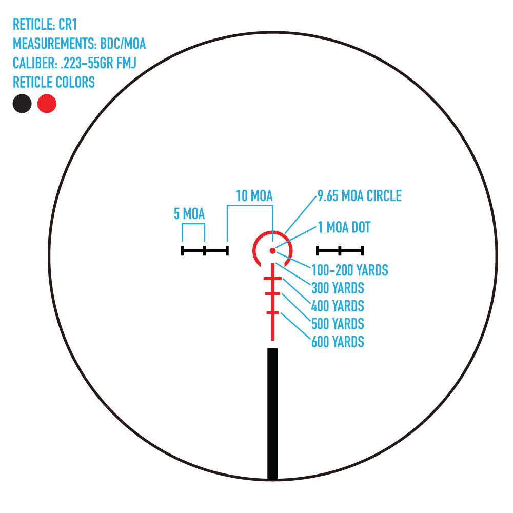 Presidio 1-6x24 CR1 Rifle Scope