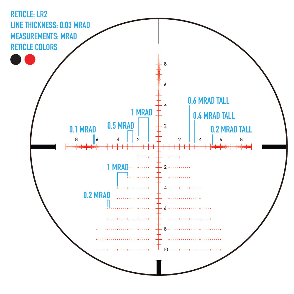 Presidio 3-18x50 LR2 Rifle Scope