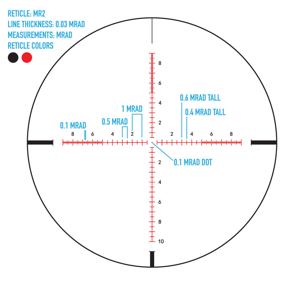 Presidio 3-18x50 MR2 Rifle Scope