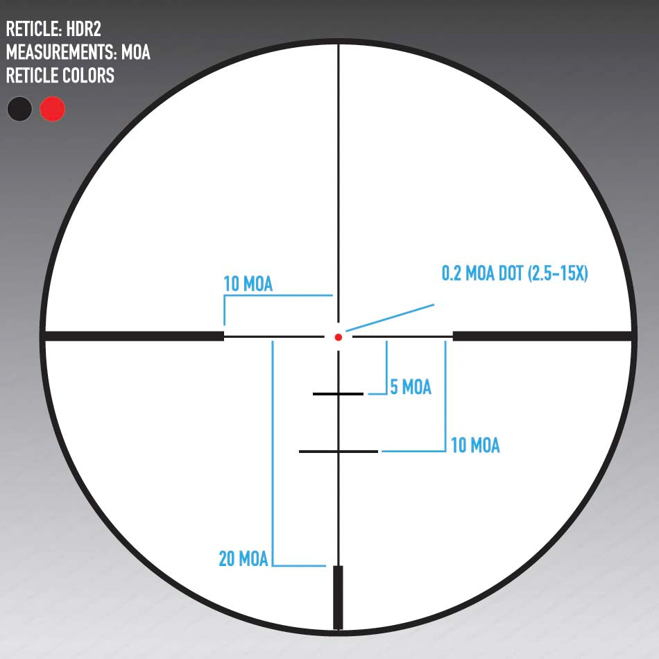 Presidio 2.5-15x50 HDR2 Rifle Scope