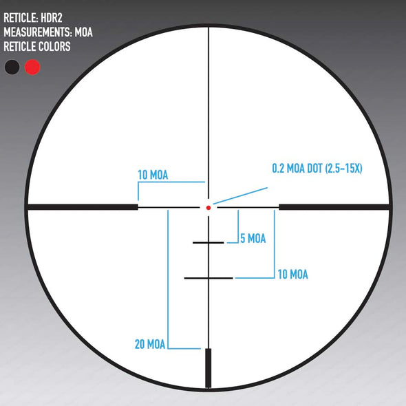 Presidio 2.5-15x50 HDR2 Riflescope