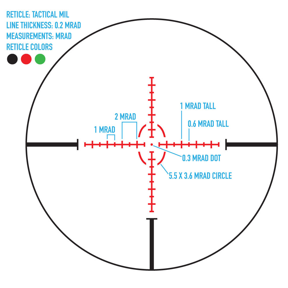 Pinnacle 1 Black Rifle Scope with Rangefinder by Sightmark