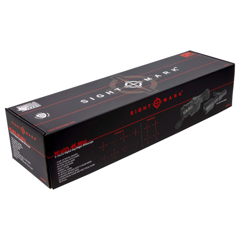 Wraith 4K Mini Digital Rifle Scope, 2-16x32mm - 4-32x32mm