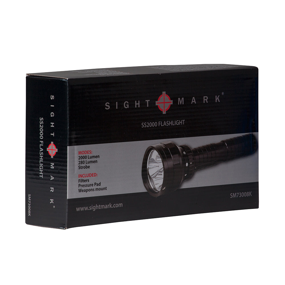 Tactical Flashlight with Weapon Mount: SS2000 by Sightmark
