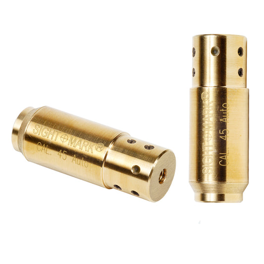 Sightmark .45 ACP Boresight cartridge for pistol sight alignment and quick draw training
