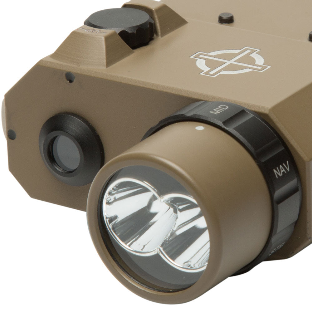 LoPro Combo Light (Visible and IR) and Green Laser - Dark Earth/Black