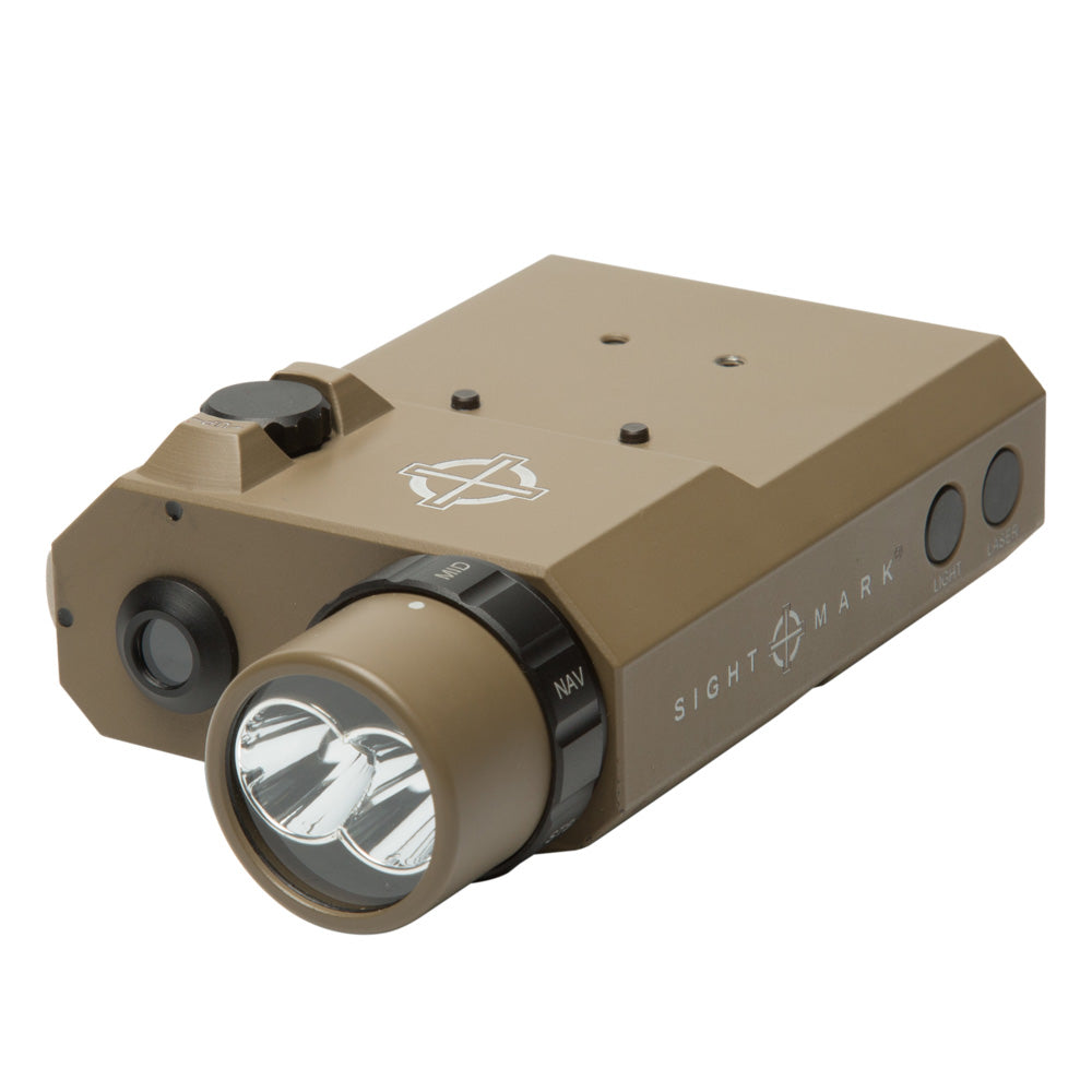 LoPro Combo Light (Visible and IR) and Green Laser - Dark Earth/Black